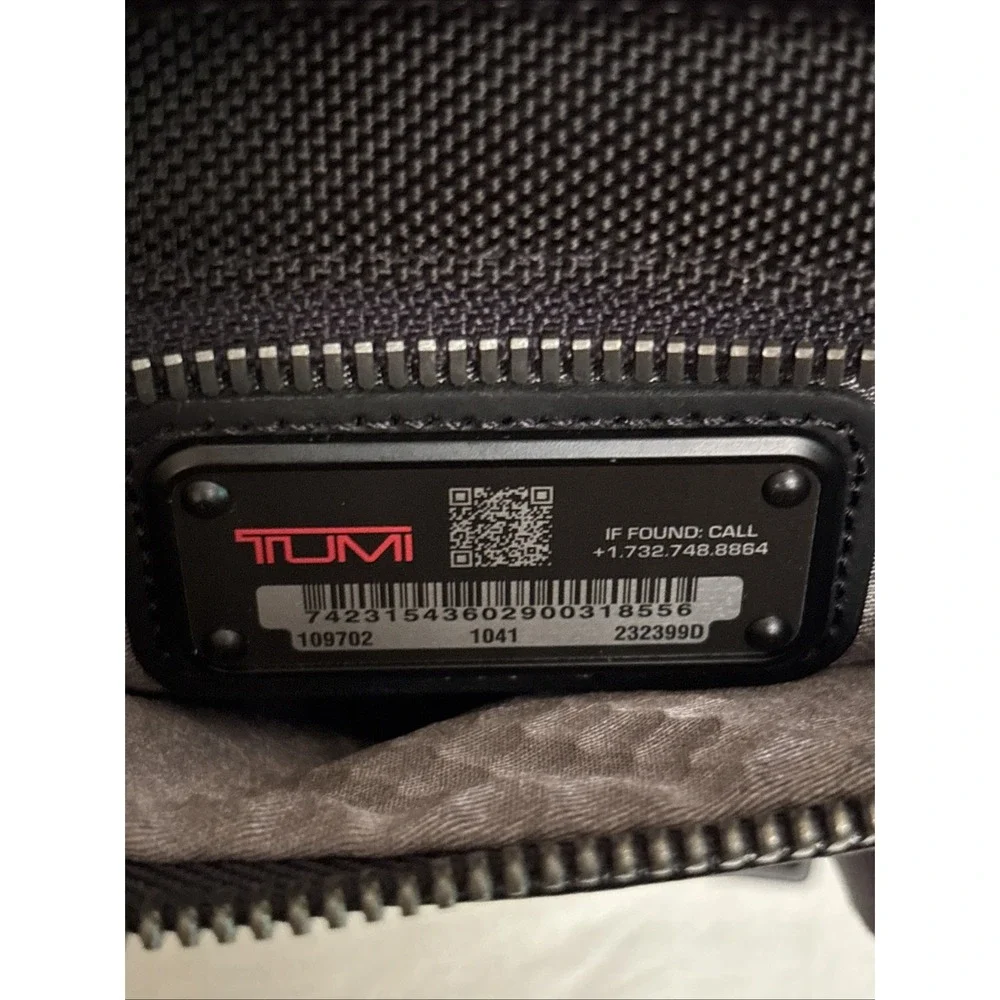 Tumi Alpha Bravo Kelley Chest Sling Bag Black Ballistic Nylon 232399D